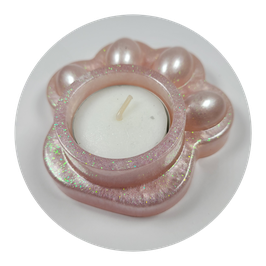 Pfotenteelicht Zartrosa