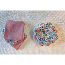 Lot de 6 lingettes lavables