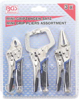 Mini-Gripzangen-Satz 3-tlg. BGS 4499