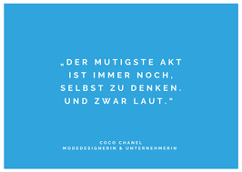 Postkarte mit Spruch - blau