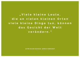 Postkarte mit Spruch - grün