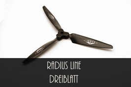 Radius Line 3-Blatt Luftschraube || Art. Nr. 1141.3.9x5R
