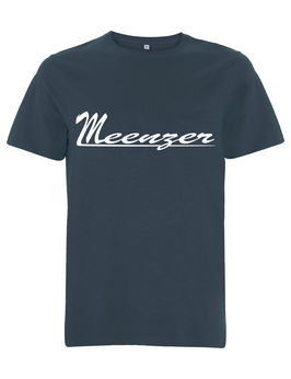 Shirt "Meenzer" - Denim - Druck weiß - 100% Baumwolle
