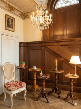 5er Set alte Beistelltischchen Nr 1001