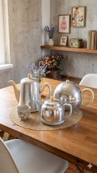 3er Set alte Kaffee- und Teekannen Nr 0904