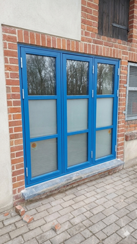 alte Fenster Fensterwand Holz Thermopen Scheiben Nr 1703