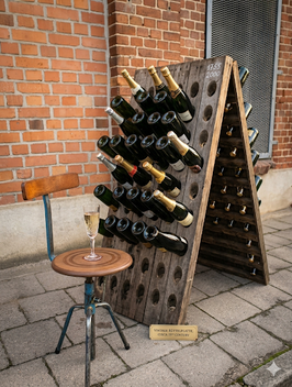 2 sehr alte Champagner Rüttelplatten Weinregal Nr 0710-03