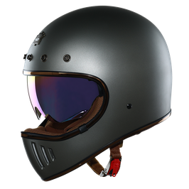 Rebel Vintage Full Face Helmets Matt Gun Metal