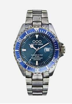 Out of Order AUTOMATIC Blue Steel Date Vintage