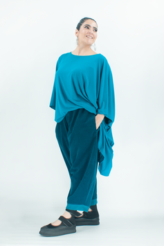 Lagenlook Hose / Karottenhose aus Baumwollcord