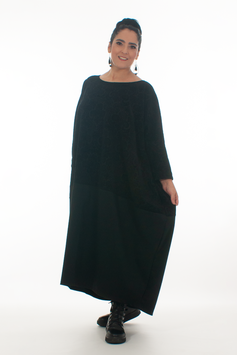 Maxi Kleid in Plus Size/ schwarzes Kaftan Kleid in großer Größe