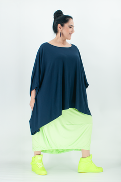 Oversized T-Shirt für Damen in großer Größen/ ärmelloses Oberteil für den Sommer