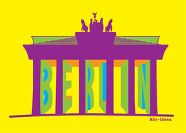 Berlin Brandenburger Tor Postkarte