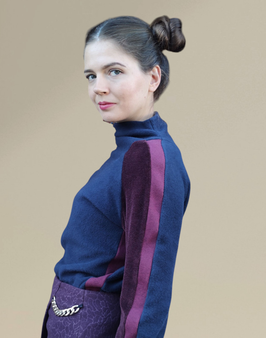 Fleece Rolli blau