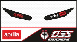 kit 2 caches phares microperforés DJS pour Aprilia RSV4 / RSV 4 (2021-2026) - réf yeux 004 -