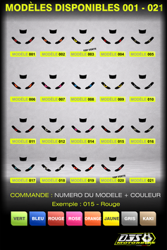 kit 3 caches phares DJS Yamaha MT-09 / MT09 (2024-2026) - réf yeux -