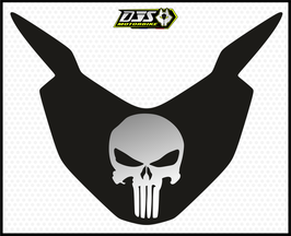 1 cache phare DJS pour HONDA HORNET CB750 2023-2025- microperforé qui laisse passer la lumière - référence : HONDA HORNET CB750 2023-2025- punisher