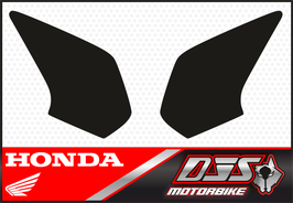 1 jeu de caches phares DJS pour Honda CBF1000F 2006-2010 microperforés qui laissent passer la lumière - référence : NOIR UNI-