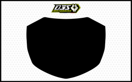 kit 1 cache phare microperforé DJS pour Yamaha MT-07 / MT07 ( 2014-2017) - réf fond noir
