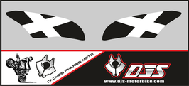 1 jeu de caches phares DJS pour ZX-10R-2016-2020 microperforés qui laissent passer la lumière - référence : ZX-10R-2016-2020-004-
