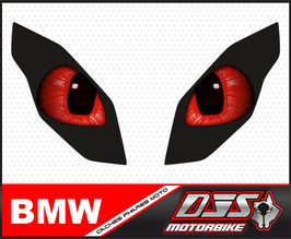 1 jeu de caches phares DJS pour BMW 1200 RS 2015-2018 microperforés qui laissent passer la lumière - référence : yeux modèle 15-