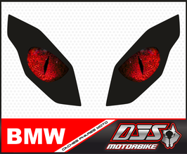 1 jeu de caches phares DJS pour  BMW 1200 RS 2015-2018 microperforés qui laissent passer la lumière - référence : yeux modèle 4-
