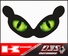 1 cache phare DJS pour Kawasaki ZZR 1200 2002-2005 microperforé qui laisse passer la lumière - référence : KAWASAKI ZZR 1200 2002-2005-YEUX 001 VERT-