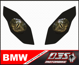 1 jeu de caches phares DJS pour BMW 1200 RS 2015-2018 microperforés qui laissent passer la lumière - référence : yeux modèle 5-