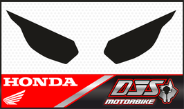 1 jeu de caches phares  DJS pour Honda CB1000 HORNET 2025 microperforés qui laissent passer la lumière - référence : noir uni-