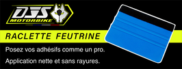 Raclette plastique avec feutrine