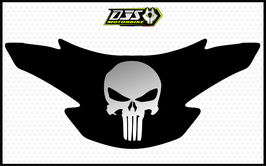 1 cache phare DJS pour SUZUKI GSR 750 2011-2017 microperforé qui laisse passer la lumière - référence : SUZUKI GSR 750 2011-2017-punisher-