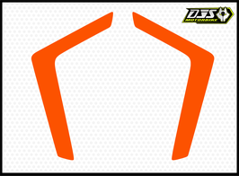 Kit 2 caches phares KTM Superduke 1390 2024-2026 - ref NOIR uni-