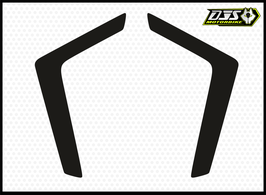Kit 2 caches phares KTM Superduke 1390 2024-2026 - ref NOIR uni-