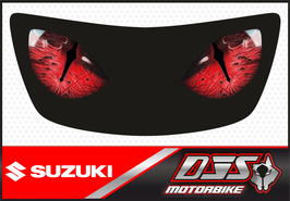 1 cache phare DJS pour SUZUKI GSX-R SRAD 1996-1999 microperforé qui laisse passer la lumière - référence : yeux modèle 20-