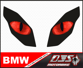 1 jeu de caches phares DJS pour BMW 1200 RS 2015-2018 microperforés qui laissent passer la lumière - référence : yeux modèle 19-