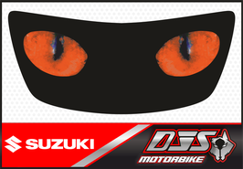 1 cache phare DJS pour  SUZUKI GSX-R SRAD 1996-1999 microperforé qui laisse passer la lumière - référence :yeux modèle 2-