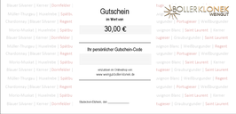 30 € Gutschein