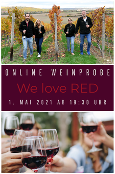 We love RED - Online-Weinprobe *LIVE*