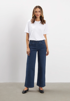LAURIE  Hose Donna Loose - Blue Denim