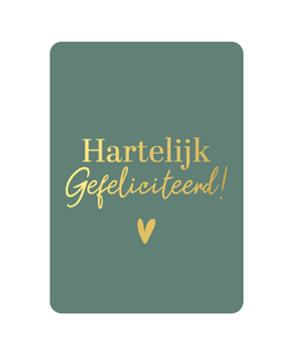 Kaart - Hartelijk gefeliciteerd