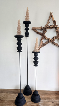 Kerstkaars goud of taupe