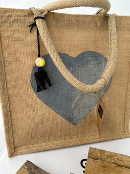 Jute Tasche Herz