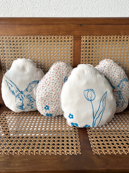 Zierkissen Ostern Tulpe Hase