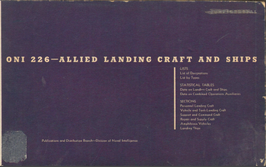 ONI 226 Allied Landing Craft and Ships