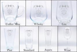 Dungeons and Dragons Inspired Drinking Glasses