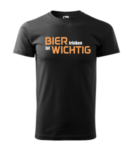 Bier-Shirt "Bier trinke ist wichtig"