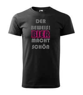 Bier-Shirt "Bier macht schön"