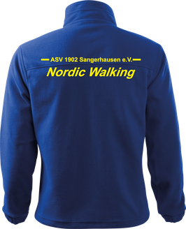 Herren Fleecejacke, Nordic Walking, royal blau