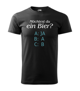 Bier-Shirt "ein Bier?"