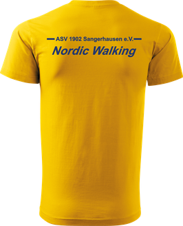 T-Shirt Heavy, Nordic Walking, gelb